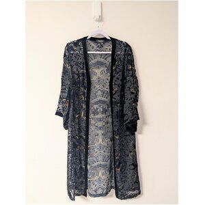 Papillon Velvet Burnout Cardigan